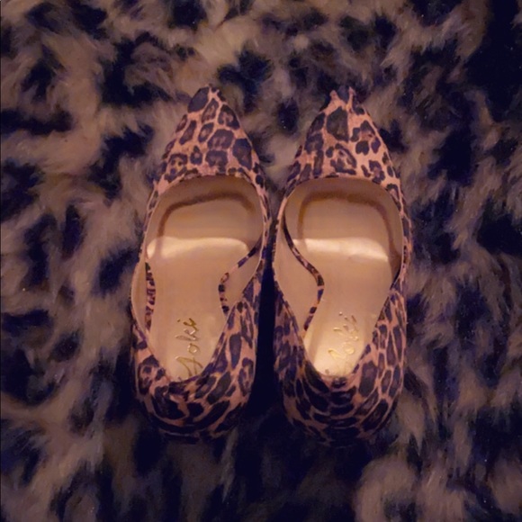 NEW Leopard Wedge Heels Size7 - Picture 2 of 4